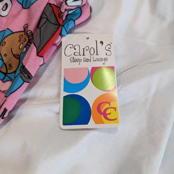 Carol's Sleep and Lounge Pants Mrs. Spud Love Large PJ Pajama Pants L Large NWT - Picture 4 of 7